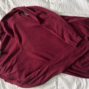 Jacob Burgundy V-Neck Women's Sweater
